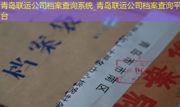 青岛联运公司档案查询系统_青岛联运公司档案查询平台