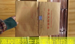 高校师范生档案查询指南