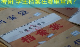 考研 学生档案在哪里查询？