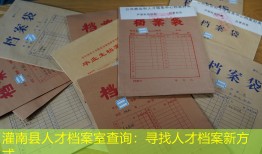 灌南县人才档案室查询：寻找人才档案新方式