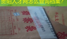 贵阳人才网怎么查询档案？
