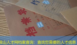 鞍山人才网档案查询：查找您需要的人才信息