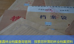 遂昌林业档案查询官网：探索您所需的林业档案资料