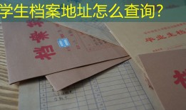 学生档案地址怎么查询？
