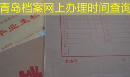 青岛档案网上办理时间查询