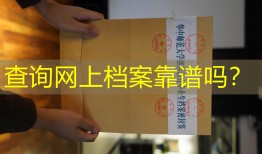 查询网上档案靠谱吗？