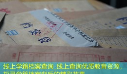 线上学籍档案查询_线上查询优质教育资源，探寻学籍档案背后的精彩故事。