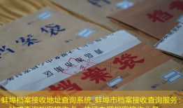 蚌埠档案接收地址查询系统_蚌埠市档案接收查询服务：一站式查询档案接收点，快速办理档案接收业务。
