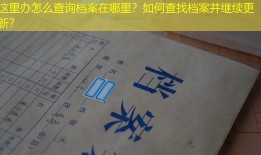 这里办怎么查询档案在哪里？如何查找档案并继续更新？
