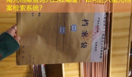 南充档案查询入口在哪里？如何进入南充档案检索系统？