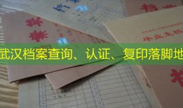 武汉档案查询、认证、复印落脚地