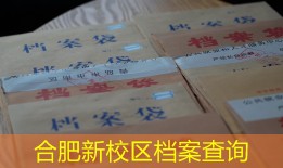 合肥新校区档案查询