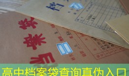 高中档案袋查询真伪入口