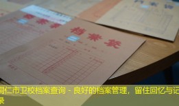 铜仁市卫校档案查询 - 良好的档案管理，留住回忆与记录