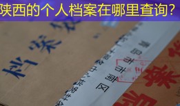 陕西的个人档案在哪里查询？