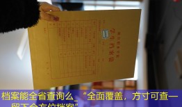 档案能全省查询么_“全面覆盖，方寸可查——留下全方位档案”