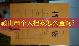 鞍山市个人档案怎么查询？