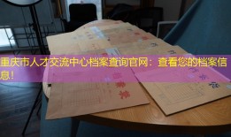 重庆市人才交流中心档案查询官网：查看您的档案信息！
