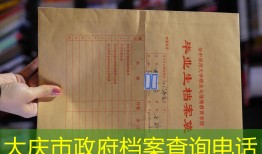 大庆市政府档案查询电话