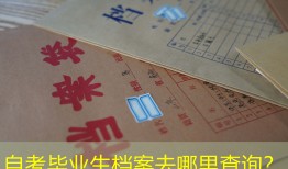 自考毕业生档案去哪里查询？