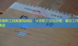 安徽职工档案查询网站：探索职工过往历程，留住工作痕迹