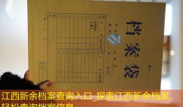 江西新余档案查询入口_探索江西新余档案，轻松查询档案信息
