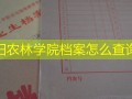 信阳农林学院档案怎么查询？