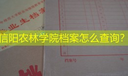 信阳农林学院档案怎么查询？