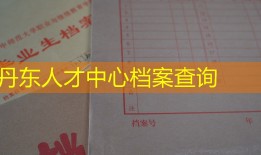 丹东人才中心档案查询