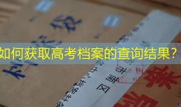 如何获取高考档案的查询结果？