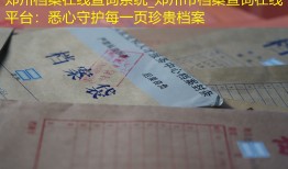 郑州档案在线查询系统_郑州市档案查询在线平台：悉心守护每一页珍贵档案