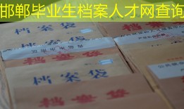 邯郸毕业生档案人才网查询