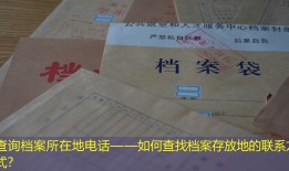 查询档案所在地电话——如何查找档案存放地的联系方式？