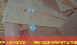 遂宁人事档案查询——揭秘档案退回原籍背后的故事