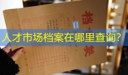人才市场档案在哪里查询？