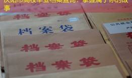 庆阳市高校毕业档案查询：掌握属于你的故事