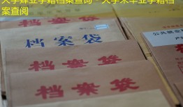 大学肄业学籍档案查询 - 大学未毕业学籍档案查阅