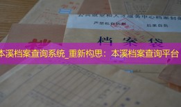 本溪档案查询系统_重新构思：本溪档案查询平台