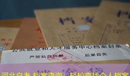 河北自考 档案查询：轻松查找个人档案