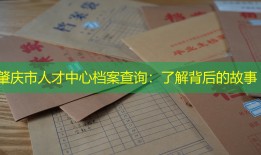 肇庆市人才中心档案查询：了解背后的故事