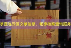掌握连云区文献信息，畅享档案查询服务