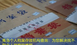 青岛个人档案存放机构查询：为您解决找不到个人档案的难题