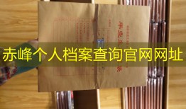 赤峰个人档案查询官网网址