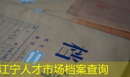 江宁人才市场档案查询
