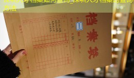 深圳人才档案如何查询_深圳人才档案的查询方法