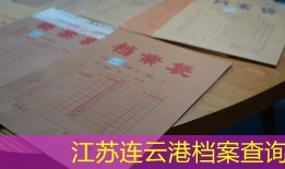 江苏连云港档案查询