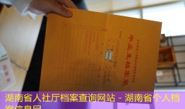 湖南省人社厅档案查询网站 - 湖南省个人档案信息网