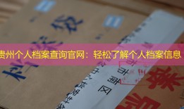 贵州个人档案查询官网：轻松了解个人档案信息