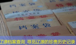 辽源档案查询_寻觅辽源的珍贵历史记录