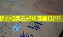 我的档案在郑州哪里查询？